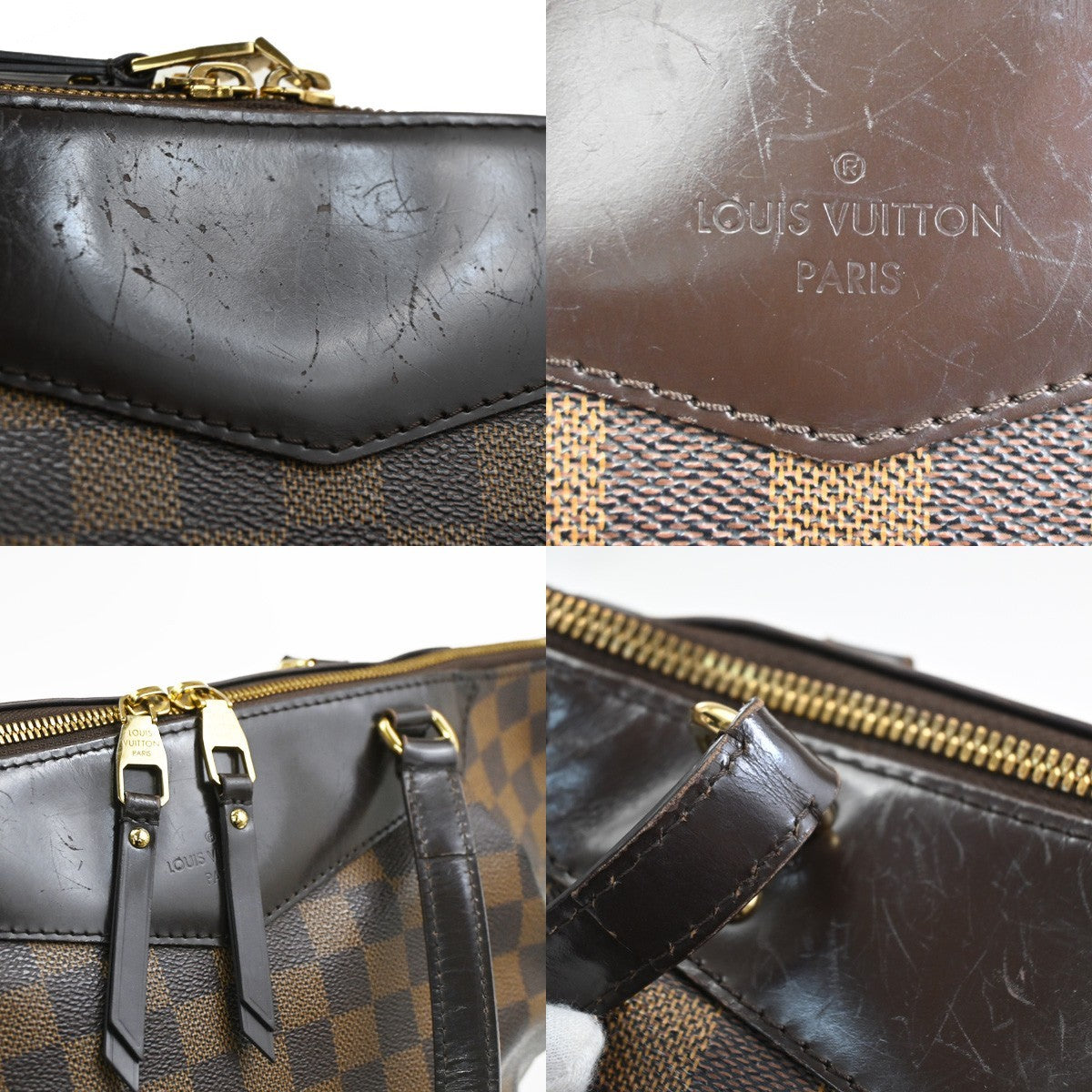 Louis Vuitton Westminster Handbag Damier Brown Canvas Tote Bag Bag (Pre-Owned)