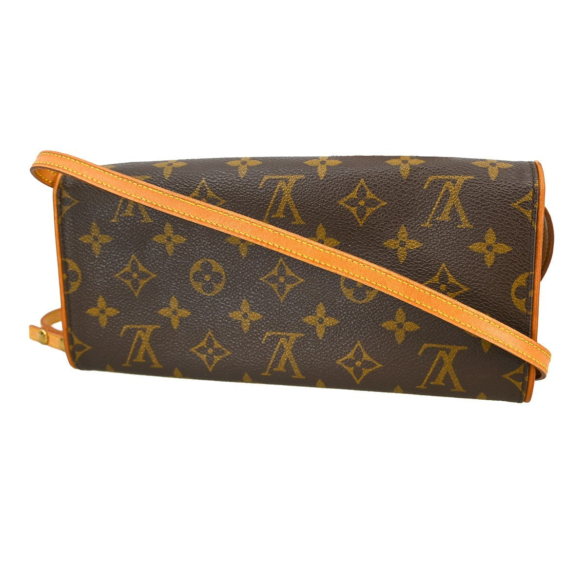 Louis Vuitton Twin Handbag Monogram Canvas Brown Canvas Clutche & Pouche Bag (Pre-Owned)