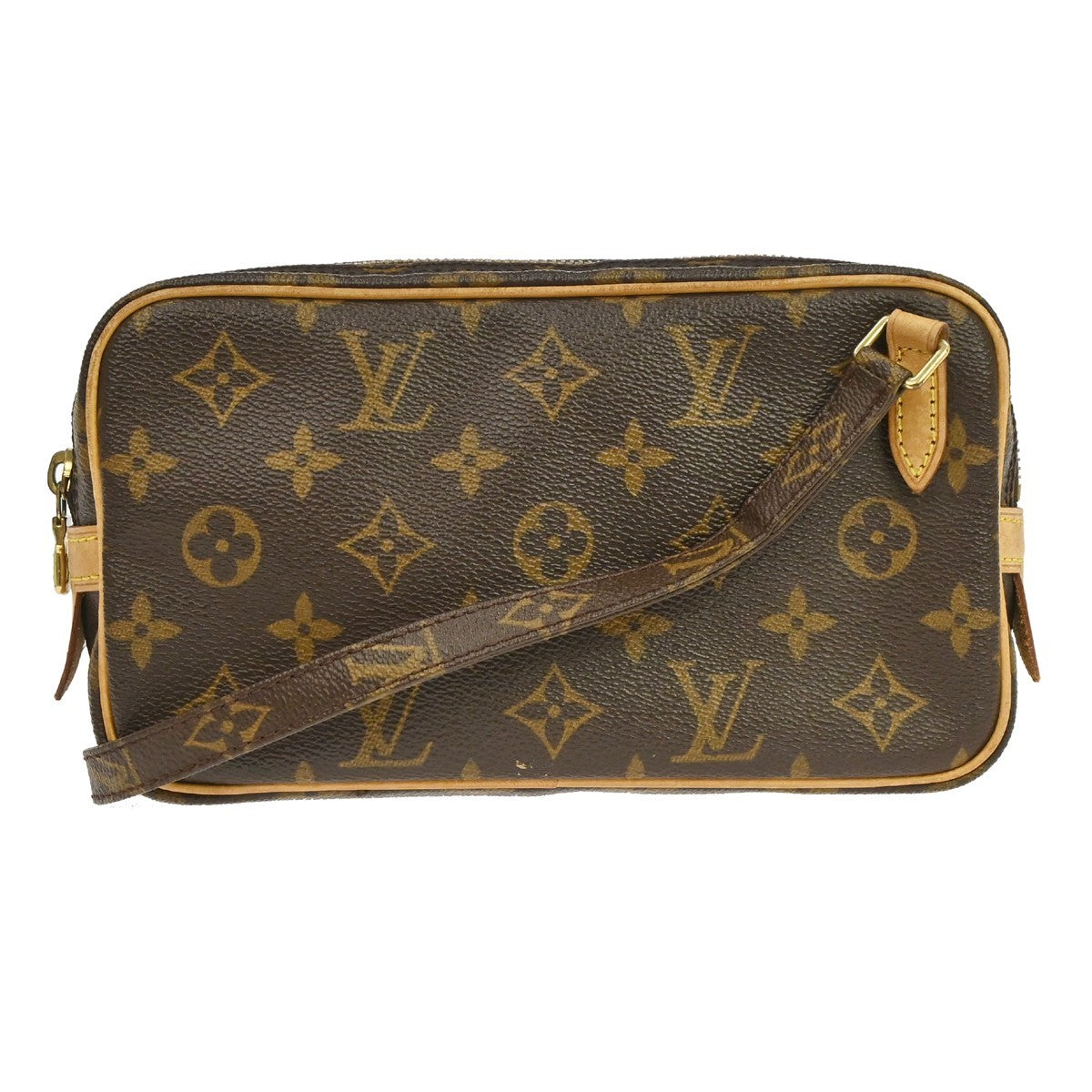 Louis Vuitton Pochette Marly Bandouliere Bag Monogram Canvas Brown Canvas Shoulder Bag Bag (Pre-Owned)