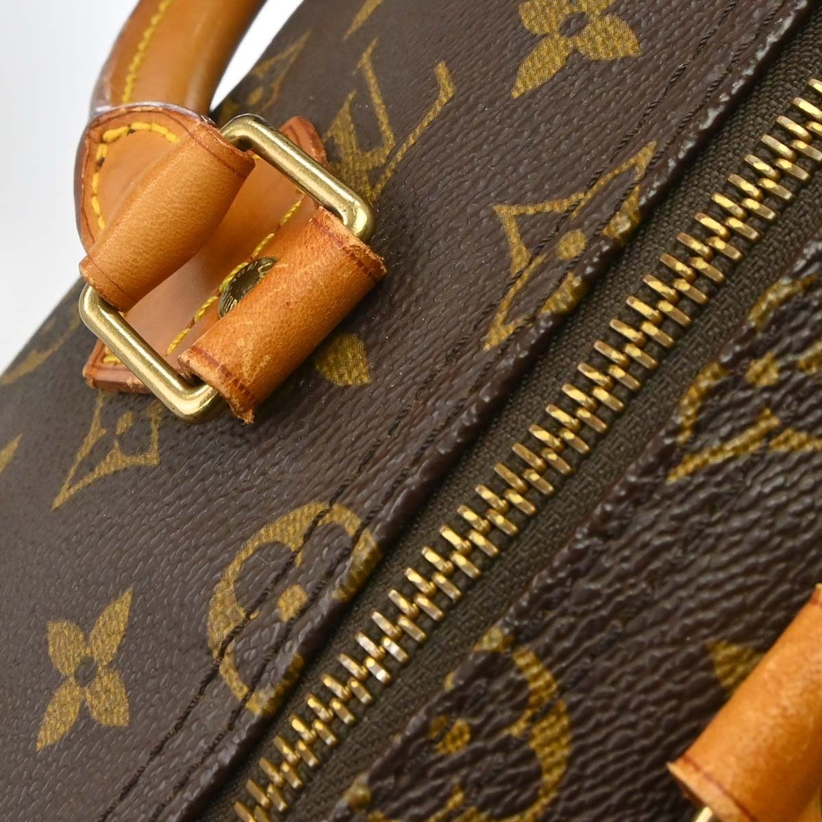 Louis Vuitton Speedy Handbag Monogram Canvas Brown Canvas Handbag (Pre-Owned)