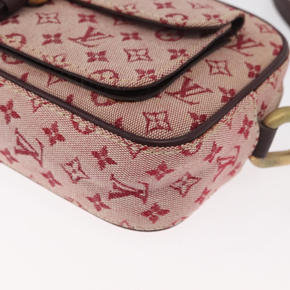 Louis Vuitton Juliette Crossbody Bag Mini Lin Red Canvas Shoulder Bag Bag (Pre-Owned)