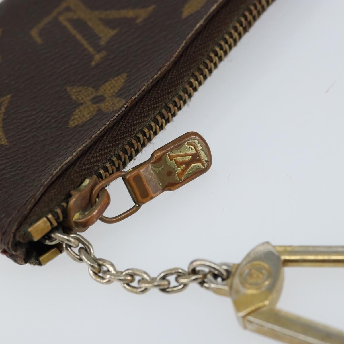 Louis Vuitton Pochette Clés Monogram Canvas Brown Canvas Wallets Accessory (Pre-Owned)