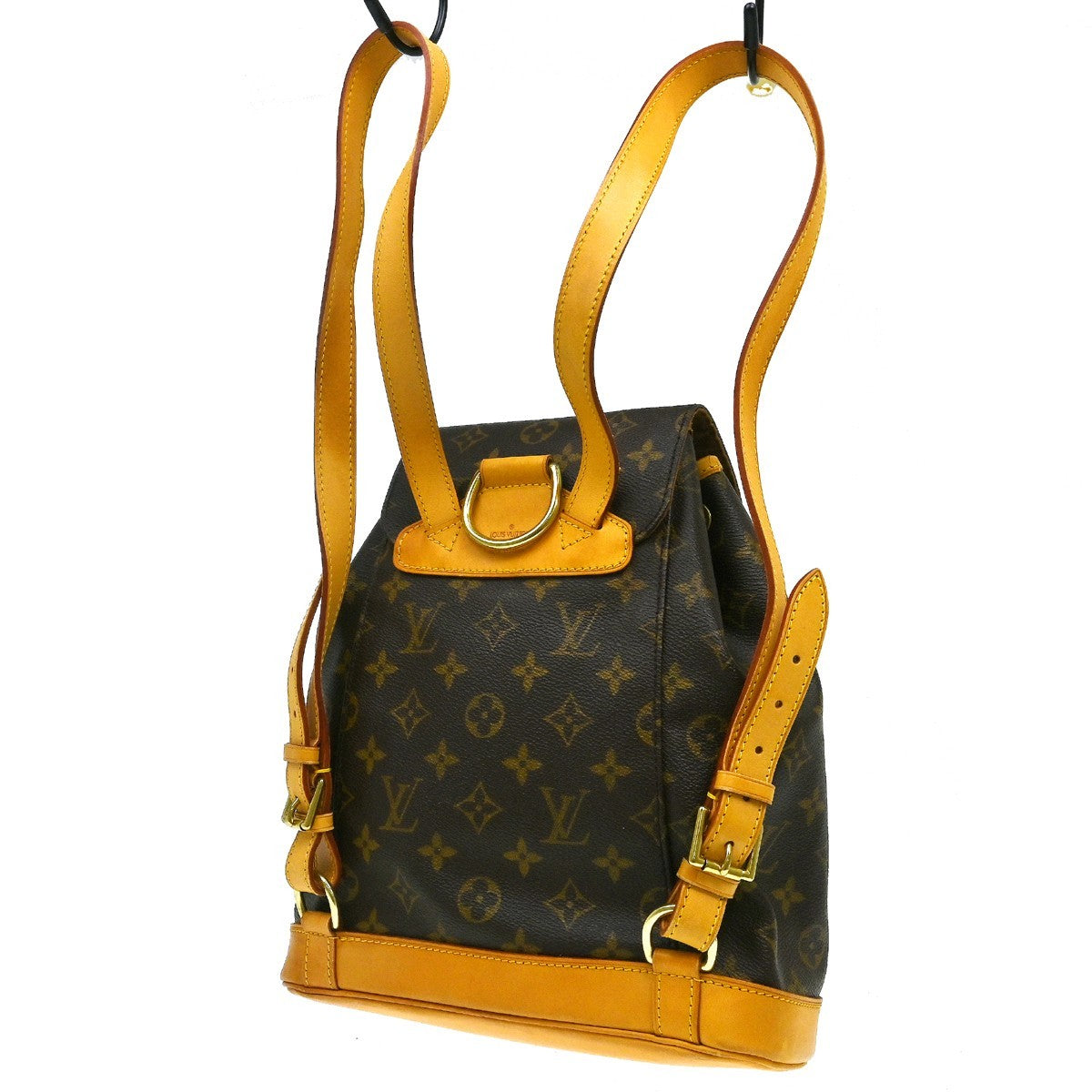 Louis Vuitton Vintage Montsouris Backpack Monogram Canvas Brown Canvas Backpack Bag (Pre-Owned)