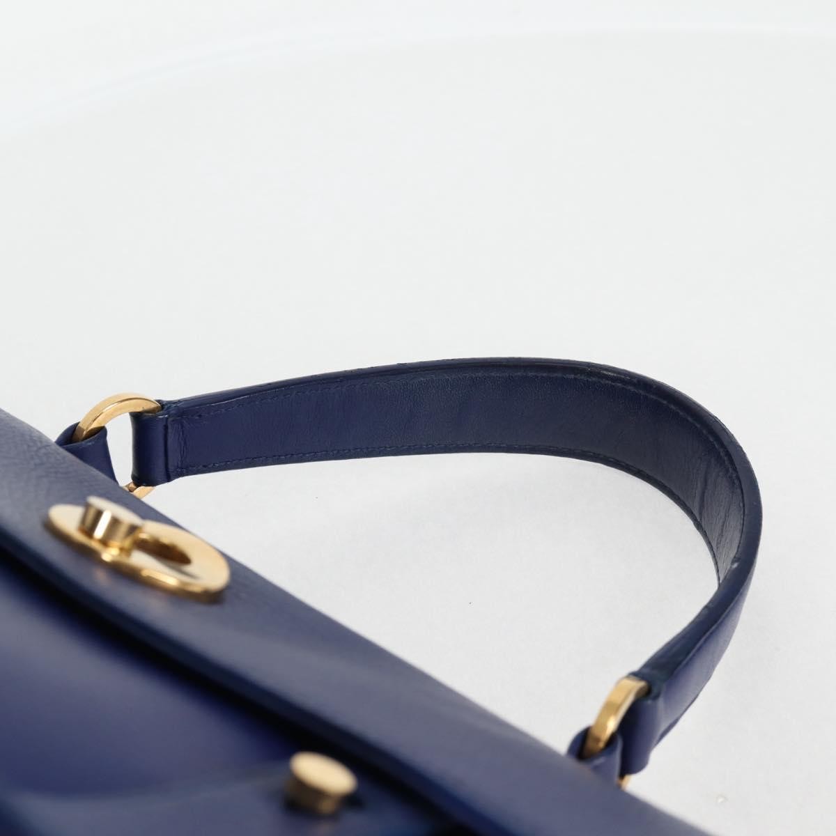 Saint Laurent Muse Two Bag Leather With Canvas Blue Leather Shoulder Bag Bag (Pre-Owned)