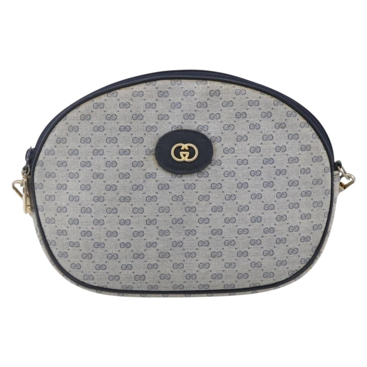Gucci Micro Gg Supreme Shoulder Bag Gg Canvas Navy Canvas Shoulder Bag Bag (Pre-Owned)