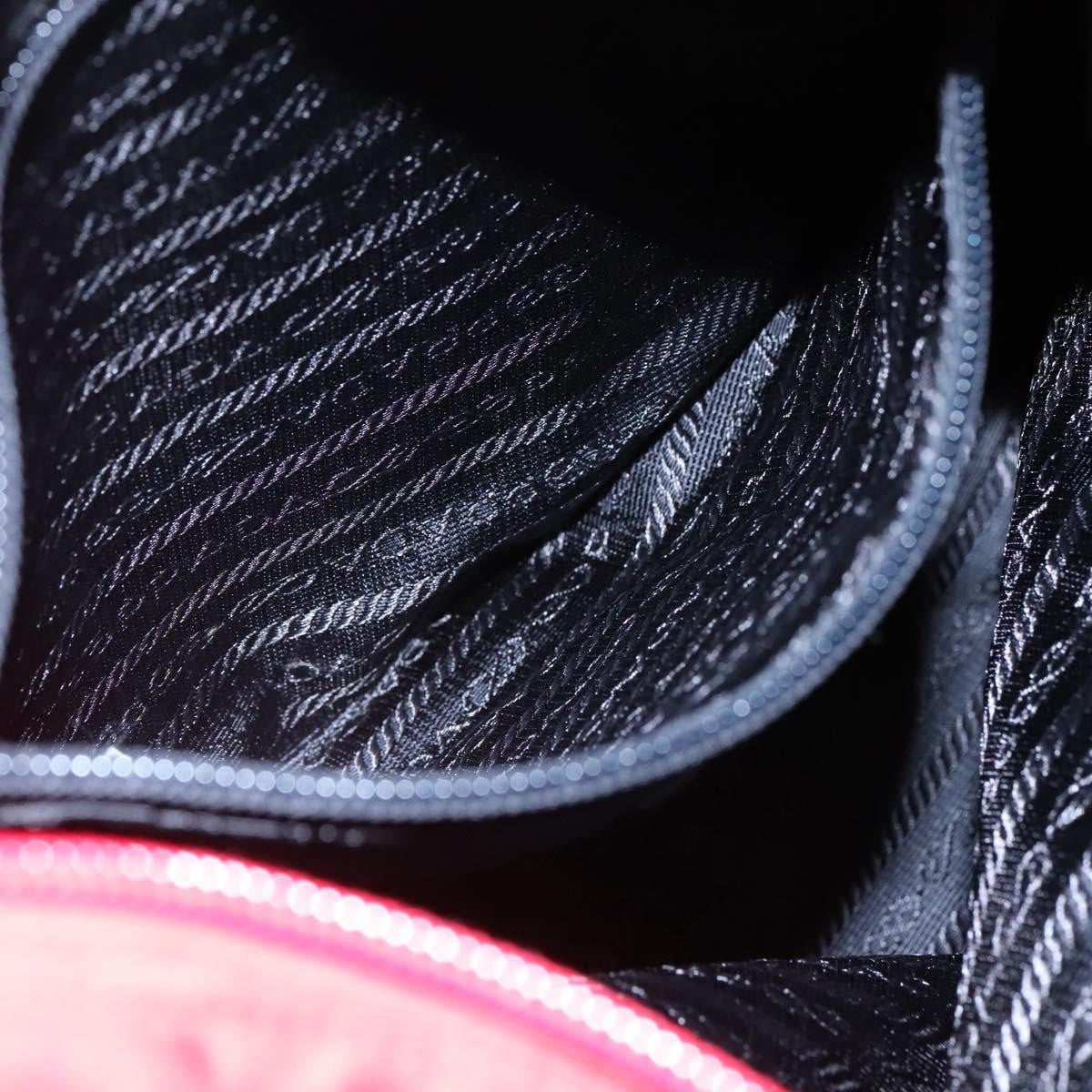 Prada Vintage Zip Tote Tessuto Red Nylon Tote Bag Bag (Pre-Owned)