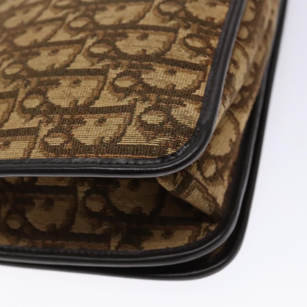 Christian Dior Vintage Trotter Pouch Diorissimo Canvas Brown Canvas Clutche & Pouche Bag (Pre-Owned)