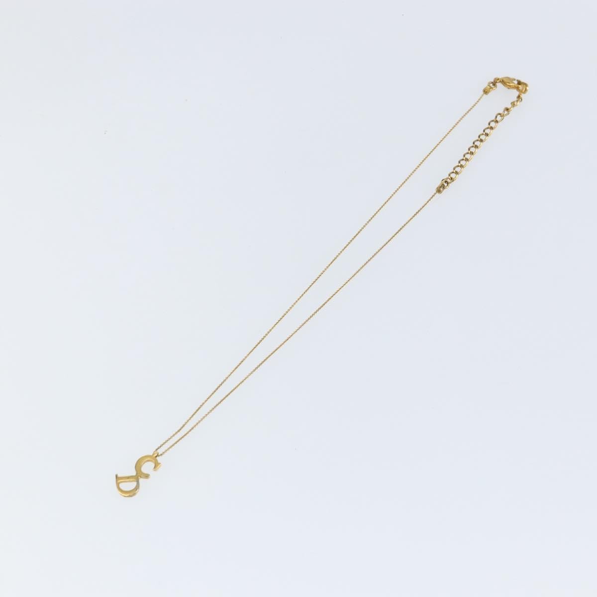 Christian Dior Cd Pendant Necklace Metal Gold Metal Necklace Jewelry (Pre-Owned)