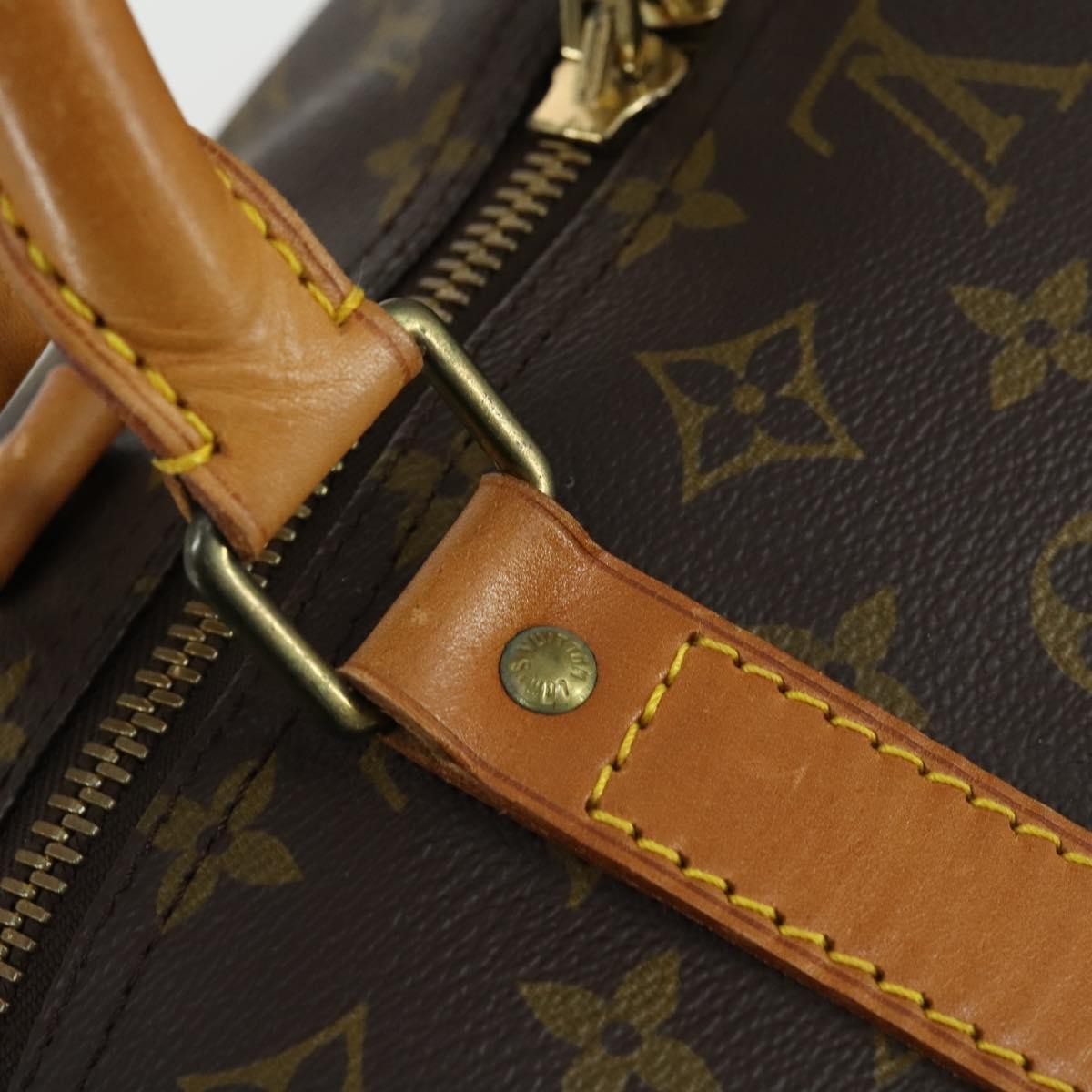 Louis Vuitton Keepall Bag Monogram Canvas Brown Canvas Travel Bag Bag (Pre-Owned)