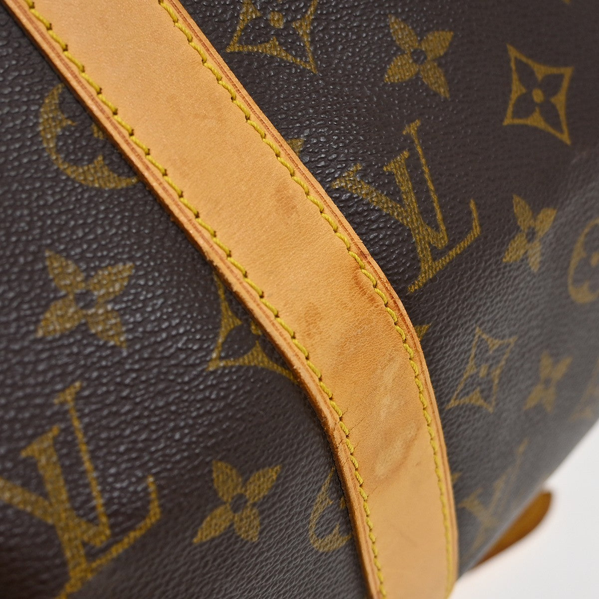 Louis Vuitton Keepall Bandouliere Bag Limited Edition Illusion Monogram Taurillon Leather Brown Canvas Travel Bag Bag (Pre-Owned)