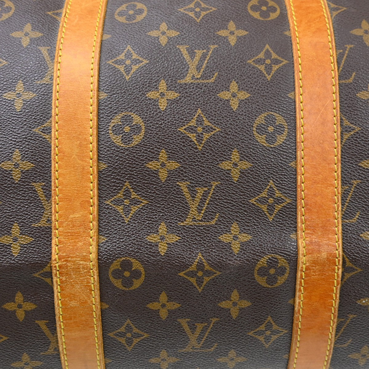 Louis Vuitton Keepall Bag Monogram Canvas Brown Canvas Travel Bag Bag (Pre-Owned)