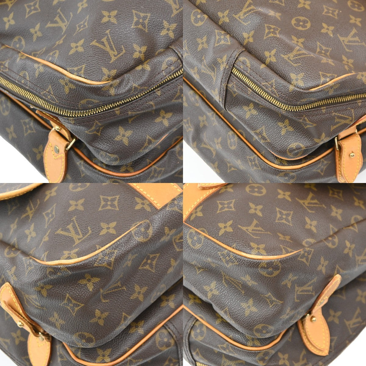 Louis Vuitton Sac Chasse Hunting Bag Monogram Canvas Brown Canvas Travel Bag Bag (Pre-Owned)