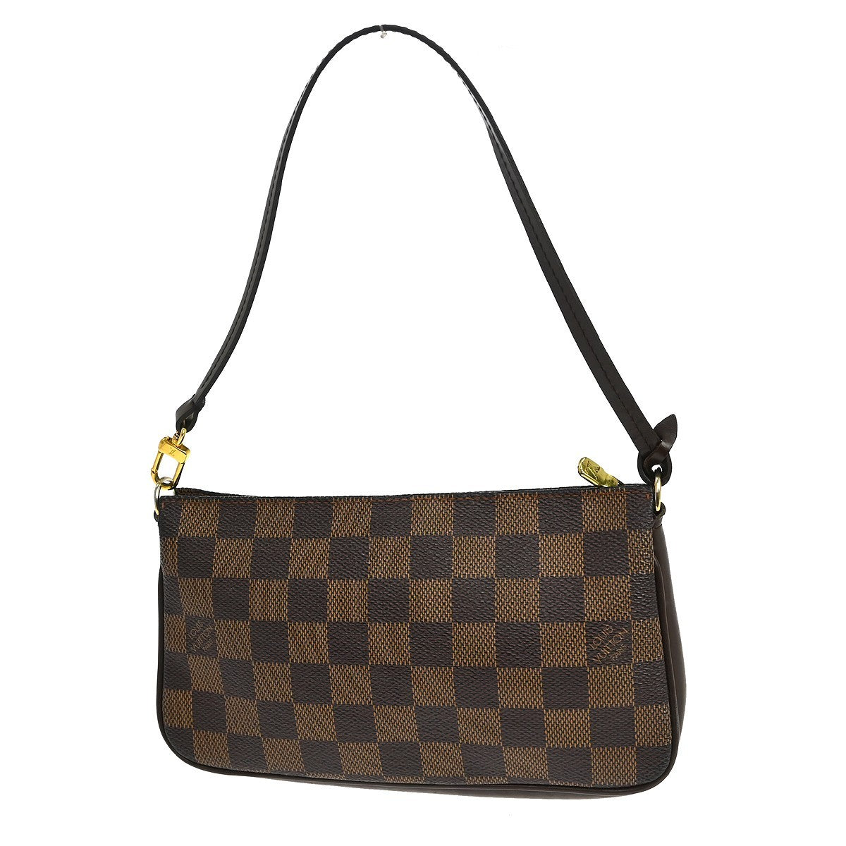 Louis Vuitton Navona Pochette Accessoires Damier Brown Canvas Clutche & Pouche Bag (Pre-Owned)