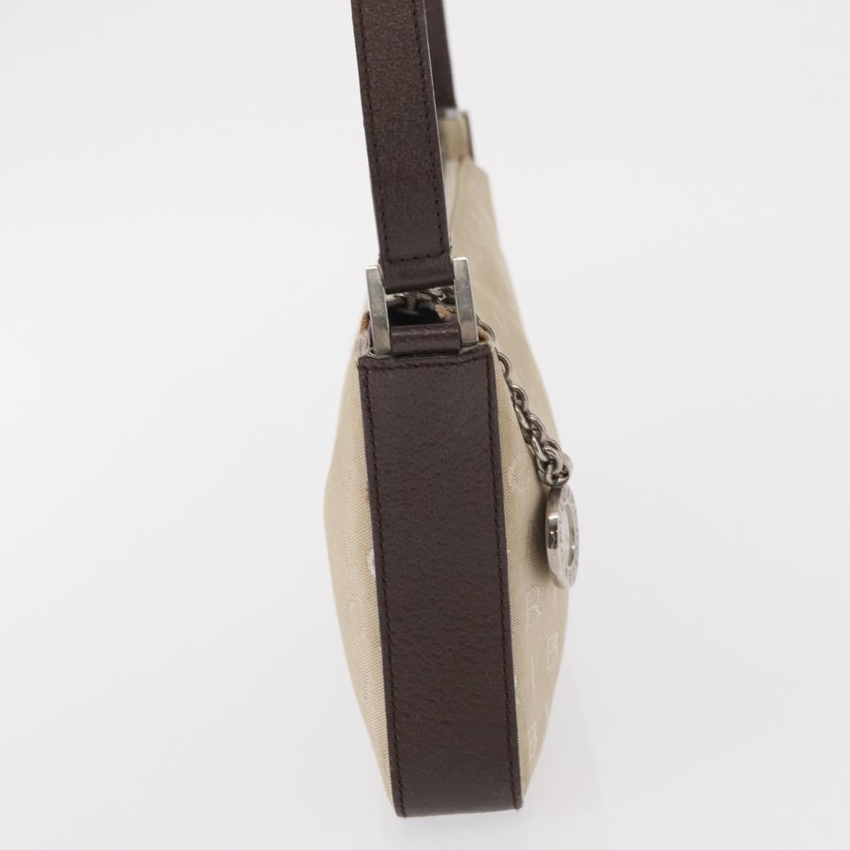 Bvlgari Pouch Canvas Beige Canvas Clutche & Pouche Bag (Pre-Owned)