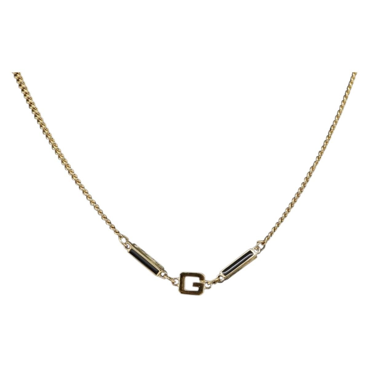 Givenchy Logo G Necklace Metal Gold Metal Necklace Jewelry (Pre-Owned)