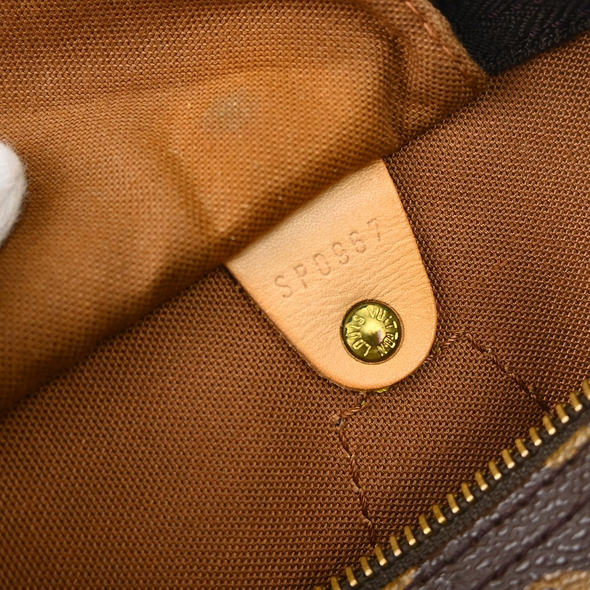 Louis Vuitton Speedy Handbag Monogram Canvas Brown Canvas Handbag (Pre-Owned)