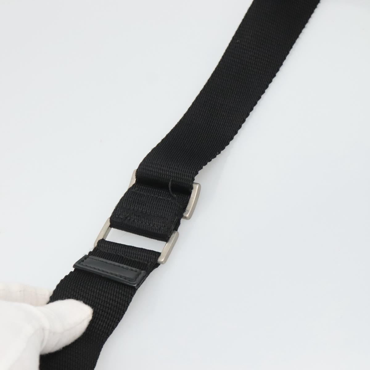 Prada Buckle Messenger Bag Tessuto Black Nylon Shoulder Bag Bag (Pre-Owned)