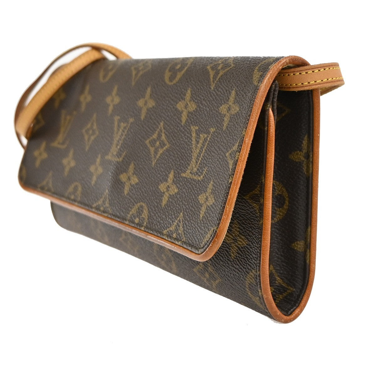Louis Vuitton Twin Handbag Monogram Canvas Brown Canvas Clutche & Pouche Bag (Pre-Owned)
