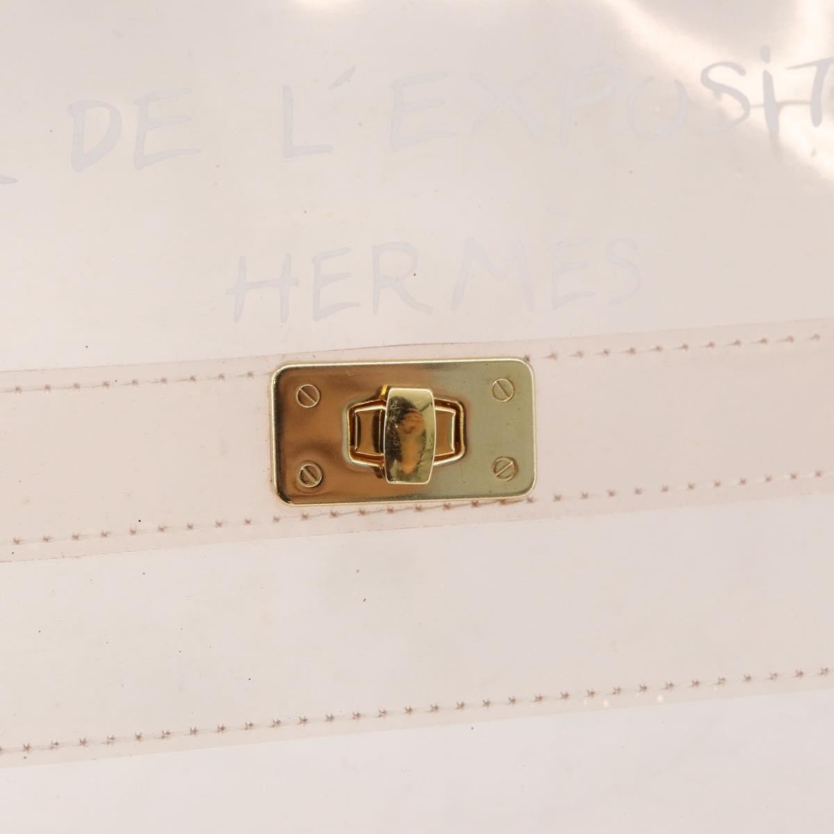 Hermes Kelly Souvenir Bag Vinyl Clear Plastic Handbag (Pre-Owned)