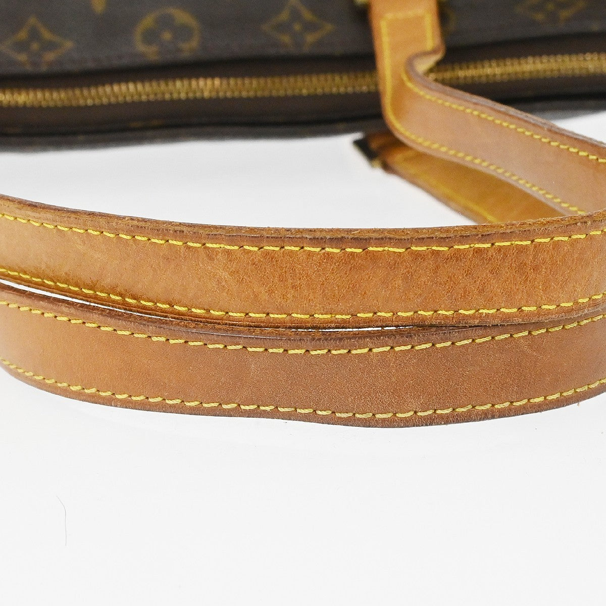 Louis Vuitton Cabas Mezzo Monogram Canvas Brown Canvas Tote Bag Bag (Pre-Owned)
