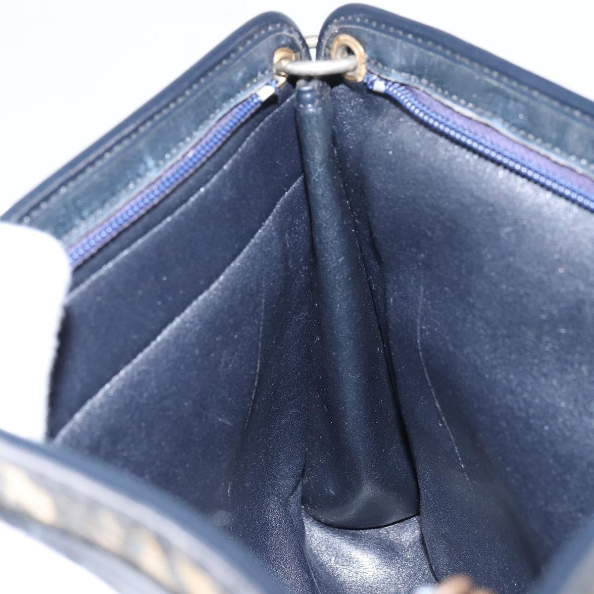 Christian Dior Vintage Trotter Shoulder Bag Canvas Navy Canvas Shoulder Bag Bag (Pre-Owned)