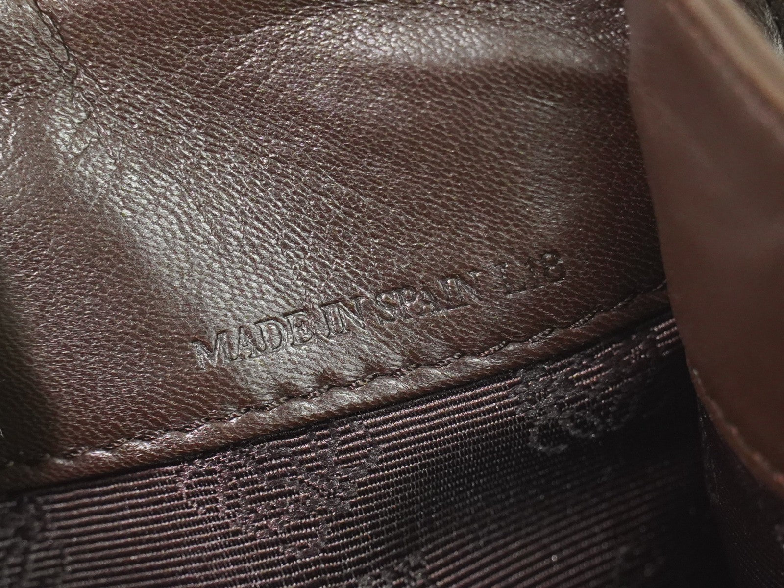 Loewe Vintage Anagram Handbag Leather Brown Leather Handbag (Pre-Owned)