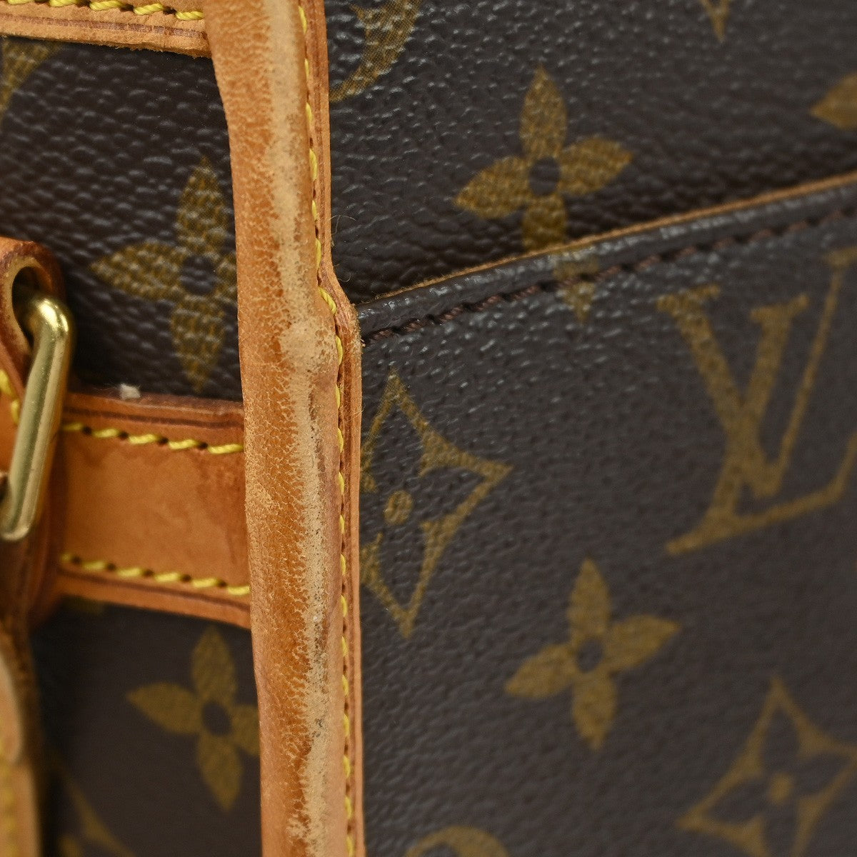 Louis Vuitton Sologne Handbag Monogram Canvas Brown Canvas Shoulder Bag Bag (Pre-Owned)