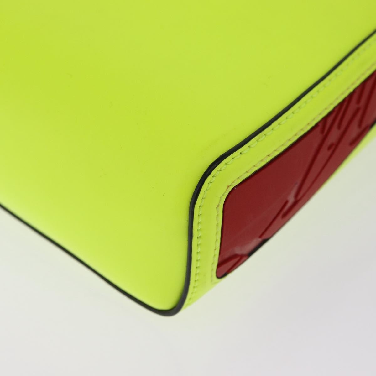 Christian Louboutin Kypipouch Crossbody Bag Leather Yellow Leather Handbag (Pre-Owned)