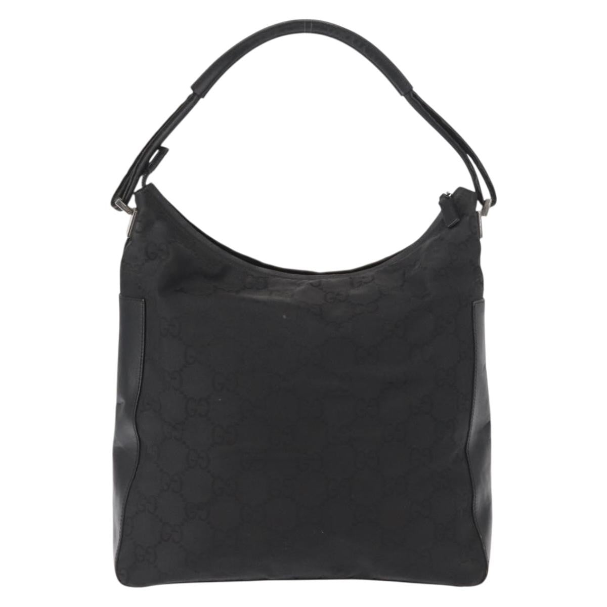 Gucci Vintage Hobo Gg Canvas Black Canvas Shoulder Bag Bag (Pre-Owned)