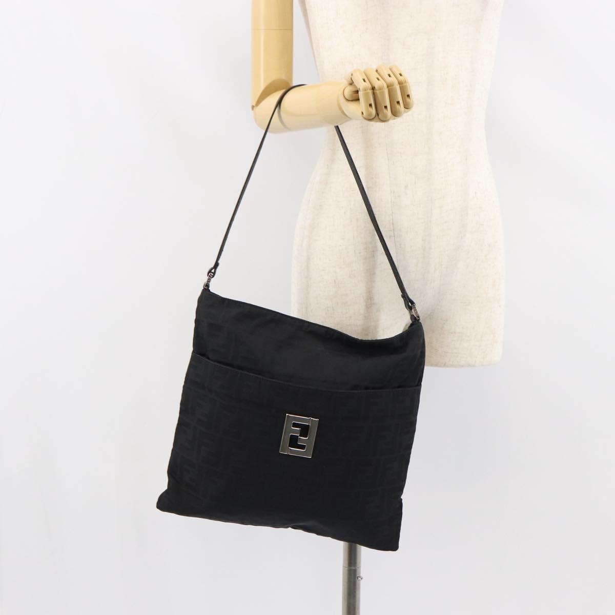 Fendi Zucca Tote Bag Canvas Silver Canvas Tote Bag Bag (Pre-Owned)