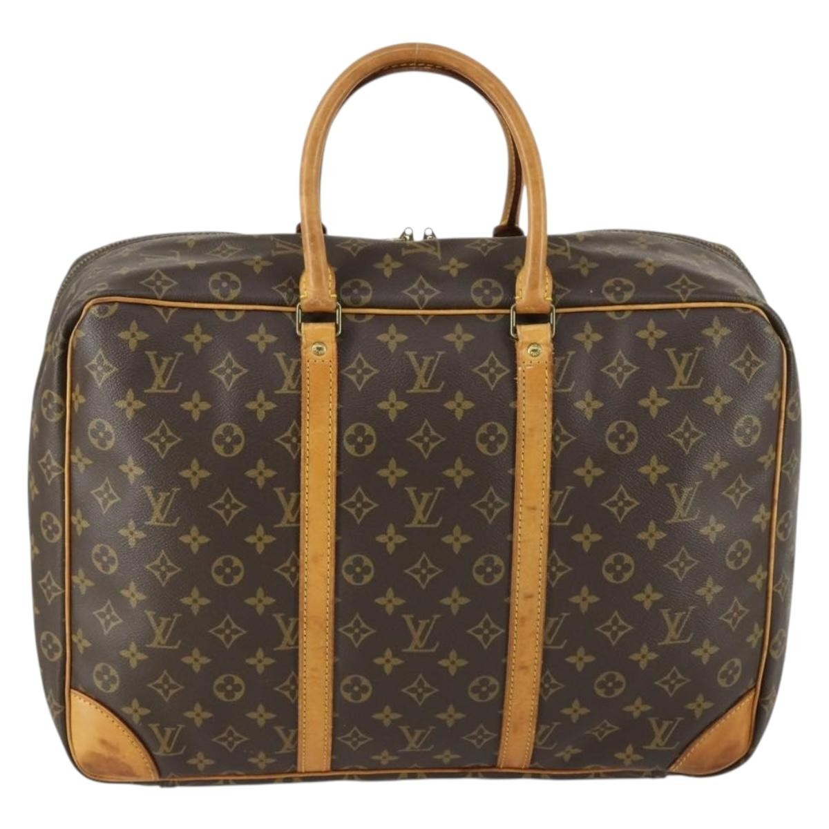 Louis Vuitton Sirius Handbag Monogram Canvas Brown Canvas Travel Bag Bag (Pre-Owned)