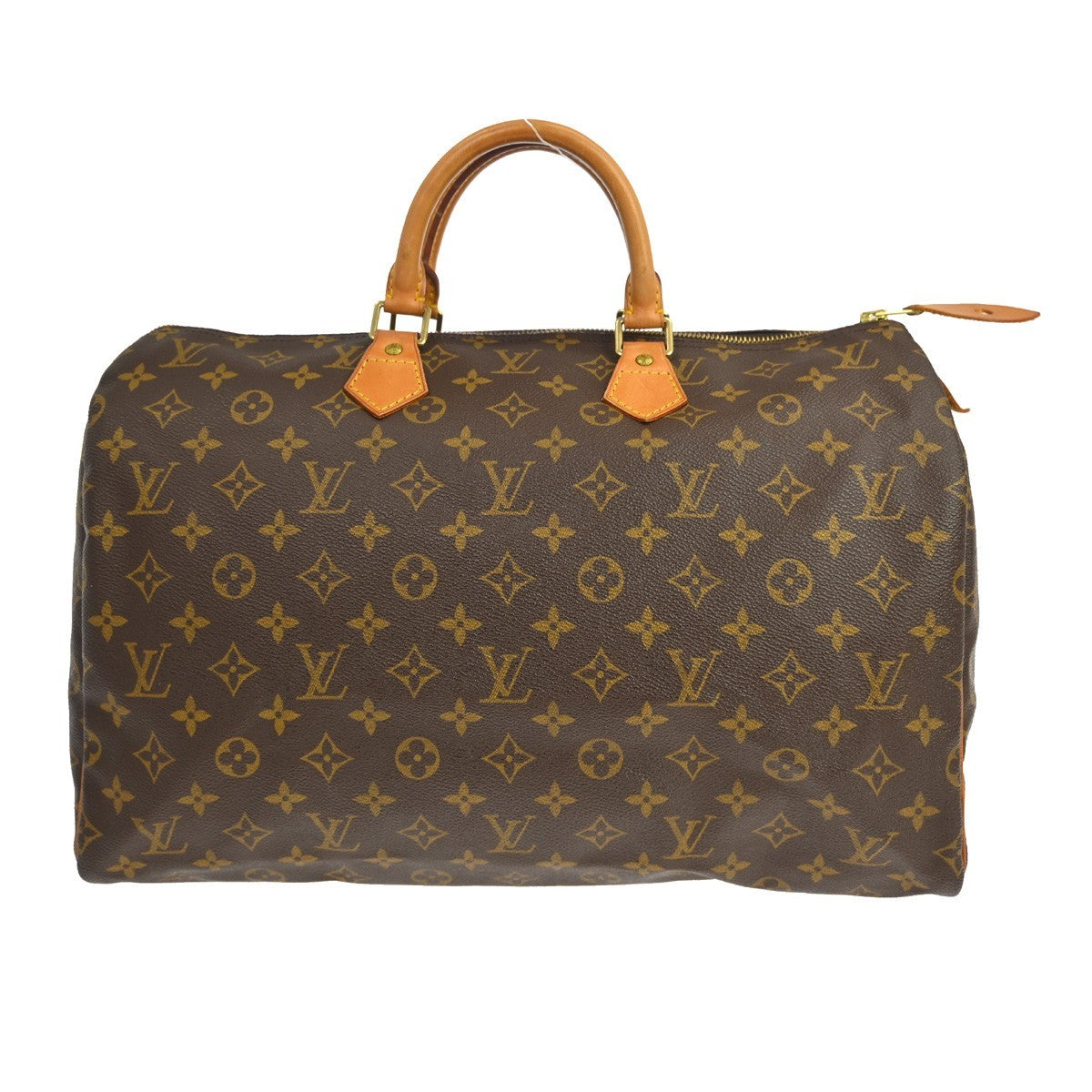 Louis Vuitton Speedy Handbag Monogram Canvas Brown Canvas Handbag (Pre-Owned)