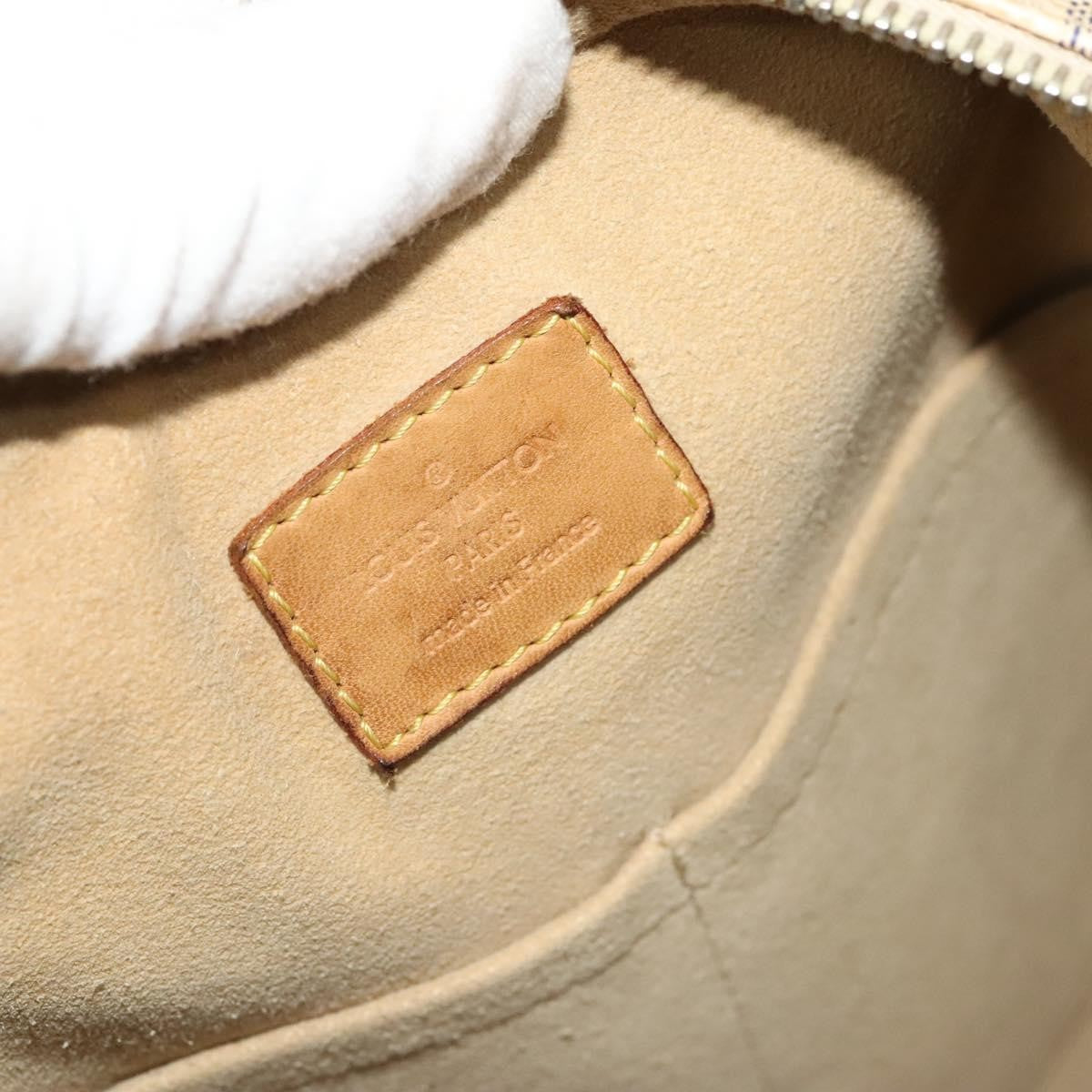 Louis Vuitton Evora Handbag Damier White Canvas Bag (Pre-Owned)