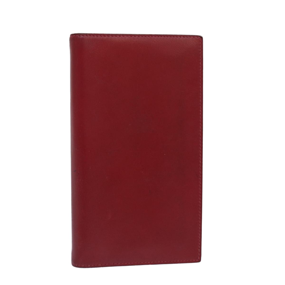 Hermes Agenda A6 Day Planner Housse Leather Red Leather Wallets Accessory (Pre-Owned)