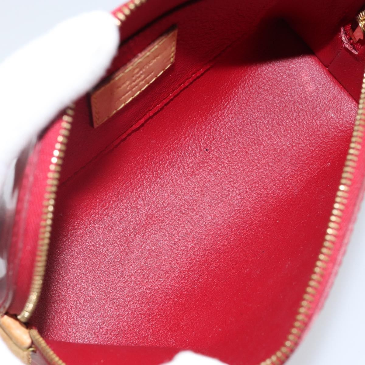 Louis Vuitton Cosmetic Pouch Electric Epi Leather Red Patent_Leather Bag (Pre-Owned)
