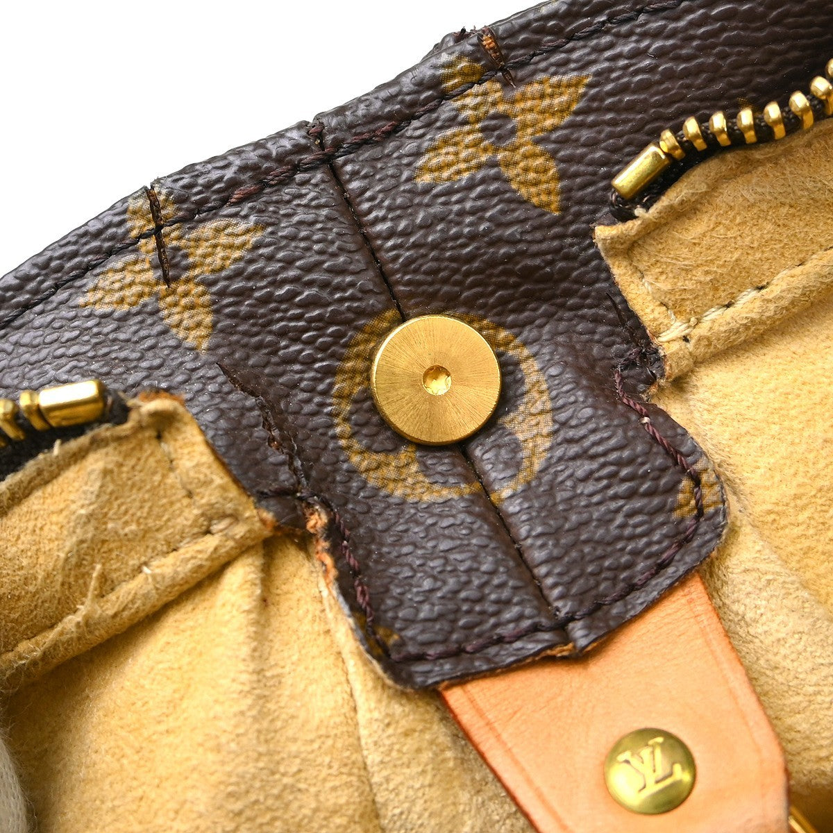Louis Vuitton Monogram Looping Handbag Monogram Canvas Brown Canvas Shoulder Bag Bag (Pre-Owned)