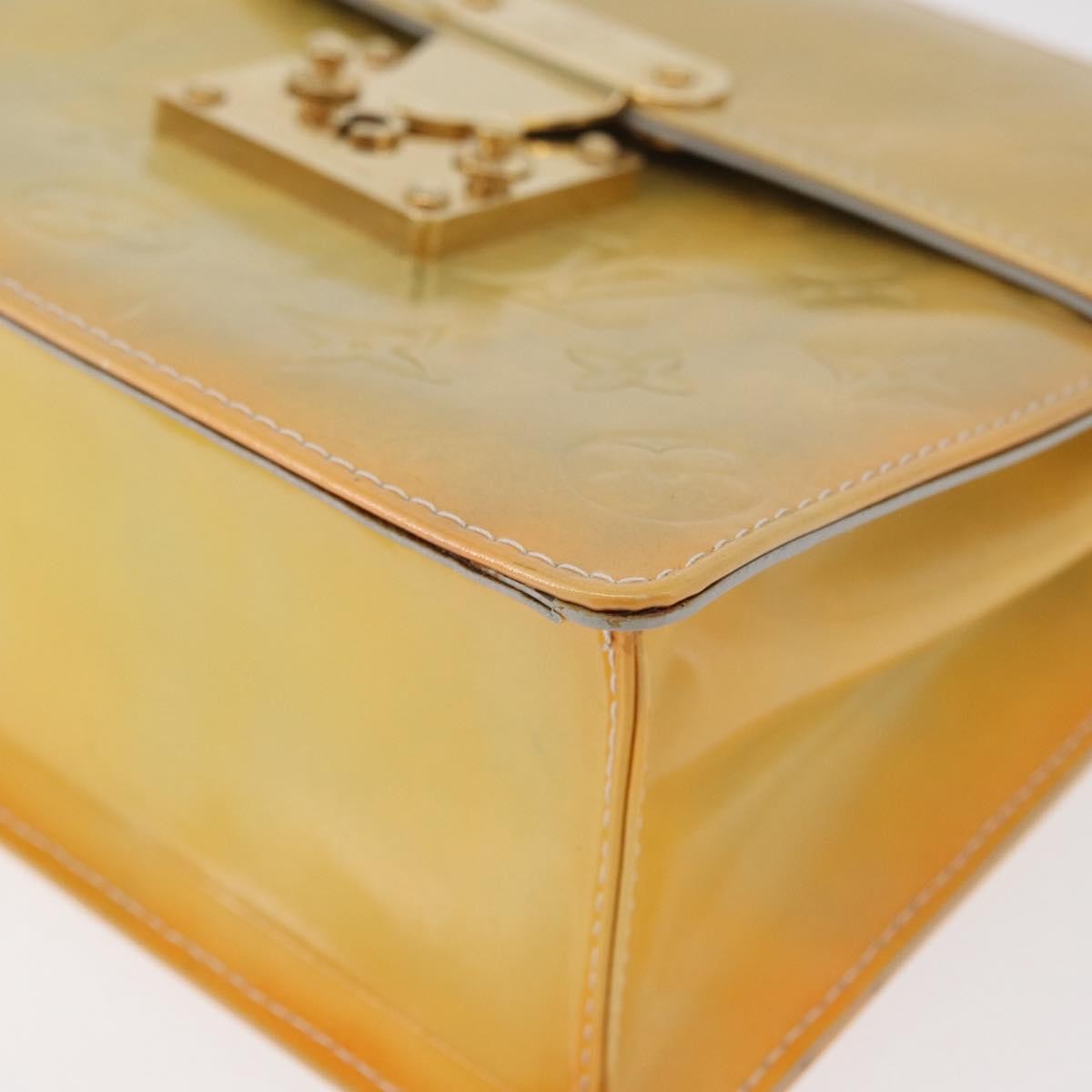 Louis Vuitton Spring Street Nm Handbag Patent Leather Yellow Patent_Leather Handbag (Pre-Owned)