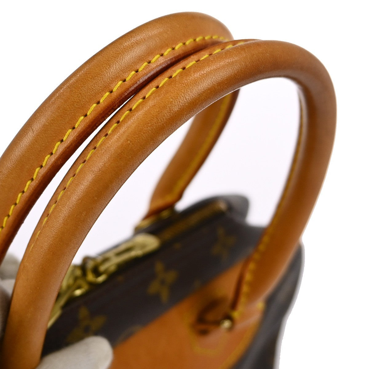 Louis Vuitton Deauville Handbag Monogram Canvas Brown Canvas Handbag (Pre-Owned)