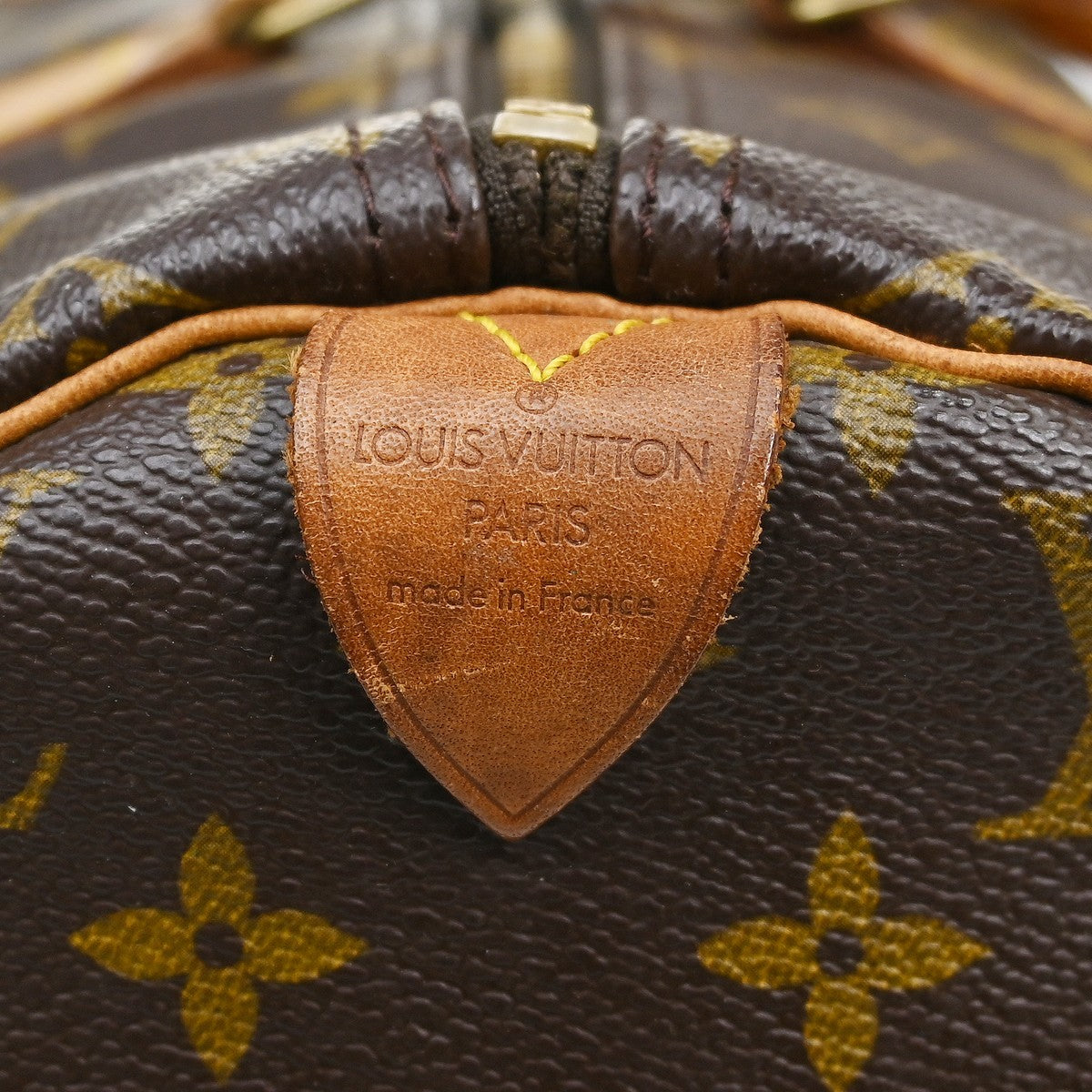 Louis Vuitton Speedy Handbag Monogram Canvas Brown Canvas Handbag (Pre-Owned)