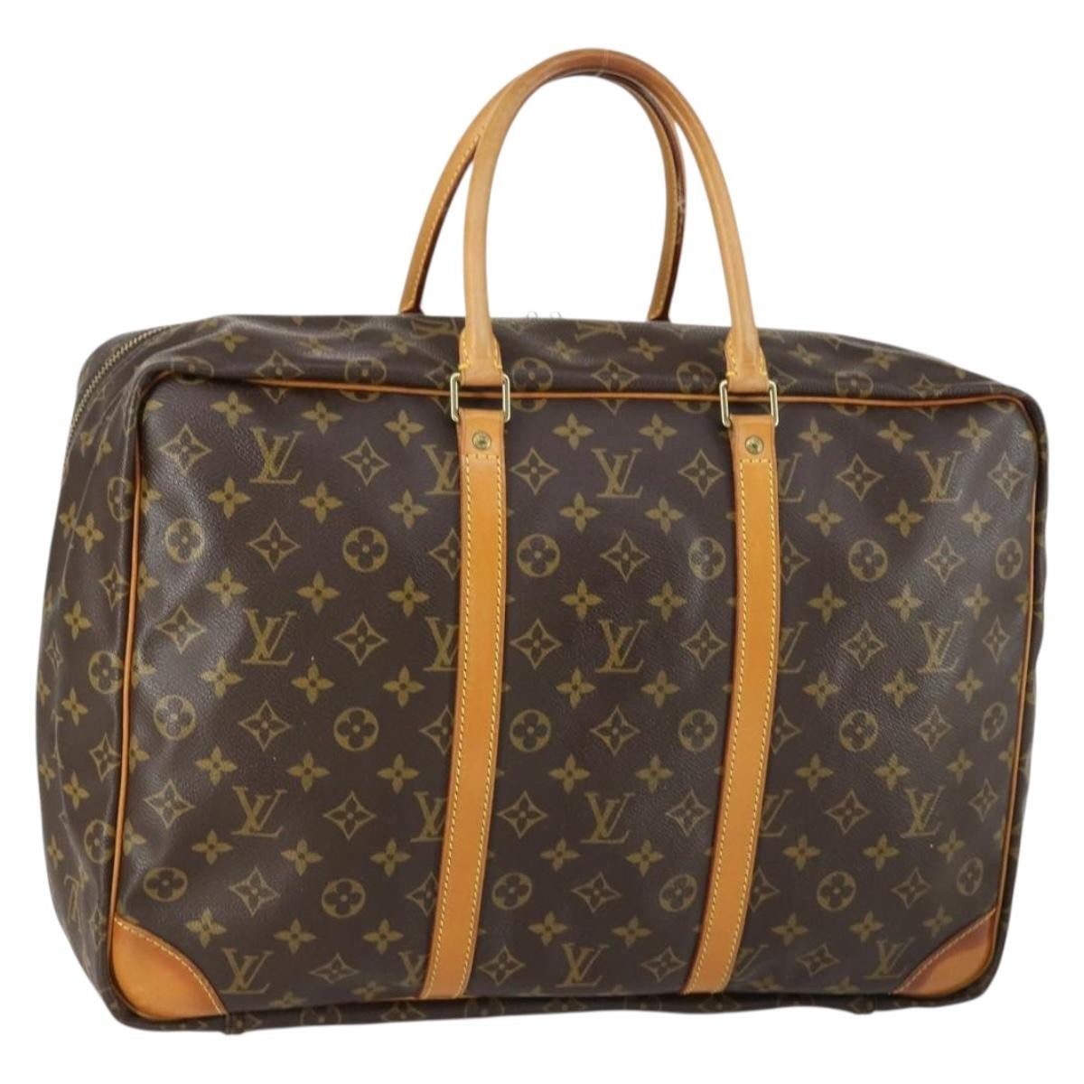 Louis Vuitton Sirius Handbag Monogram Canvas Brown Canvas Travel Bag Bag (Pre-Owned)