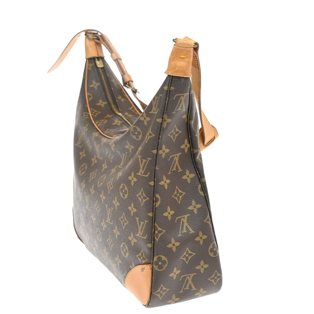 Louis Vuitton Boulogne Handbag Monogram Canvas Brown Canvas Shoulder Bag Bag (Pre-Owned)