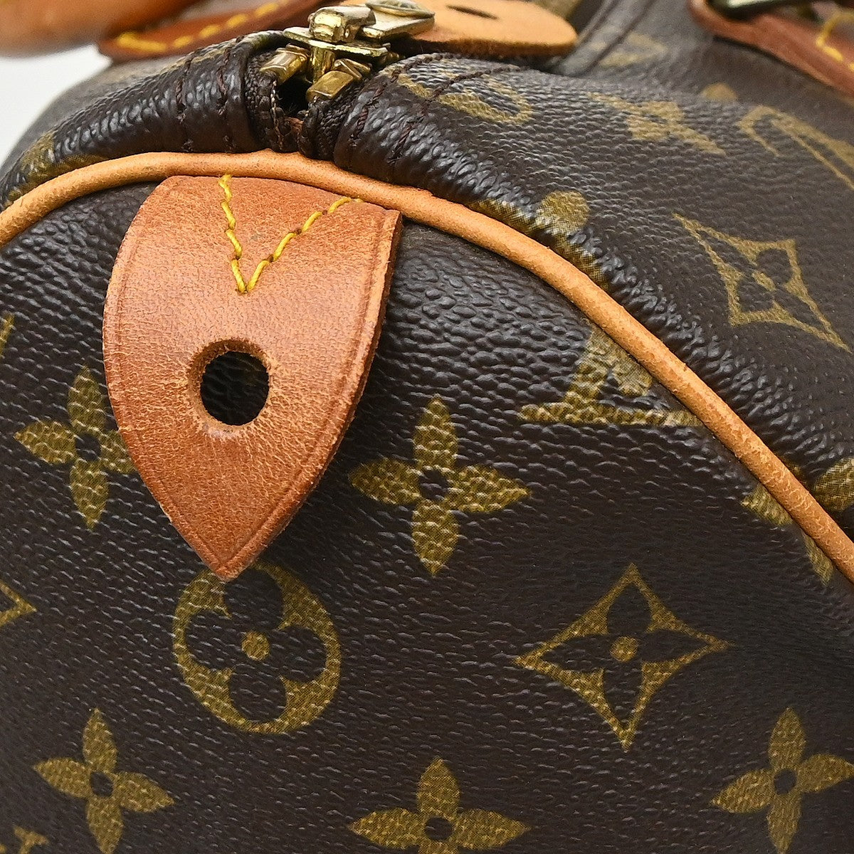 Louis Vuitton Speedy Handbag Monogram Canvas Brown Canvas Handbag (Pre-Owned)