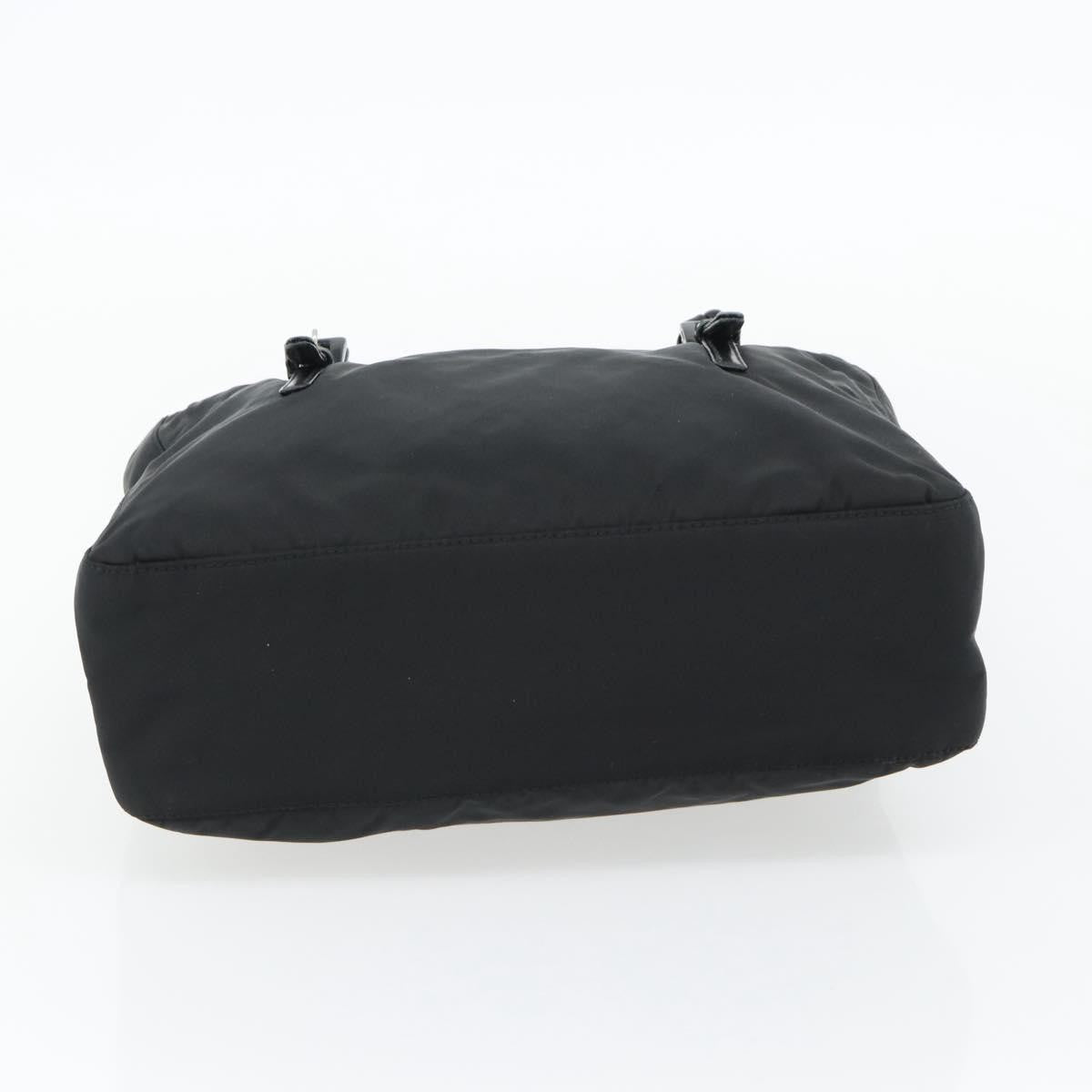 Prada Shoulder Bag Nylon Black Black Nylon Shoulder Bag Bag (Pre-Owned)
