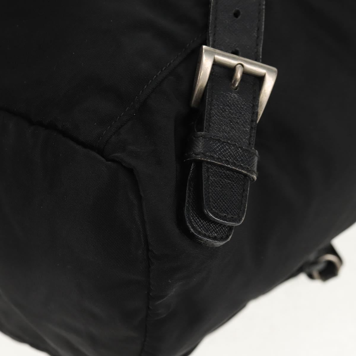 Prada Front Pocket Backpack Tessuto Black Nylon Backpack Bag (Pre-Owned)