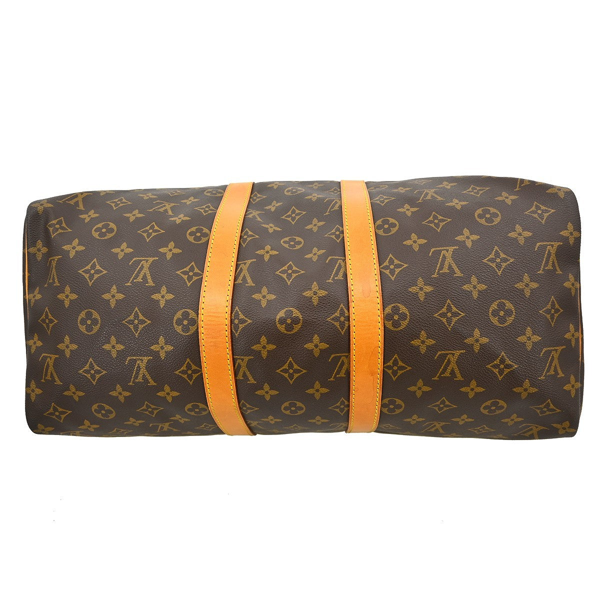 Louis Vuitton Keepall Bag Monogram Canvas Brown Canvas Travel Bag Bag (Pre-Owned)