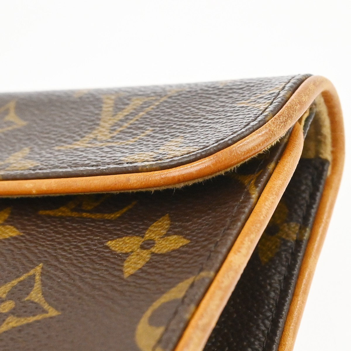 Louis Vuitton Florentine Waist Bag Monogram Canvas Brown Canvas Clutche & Pouche Bag (Pre-Owned)