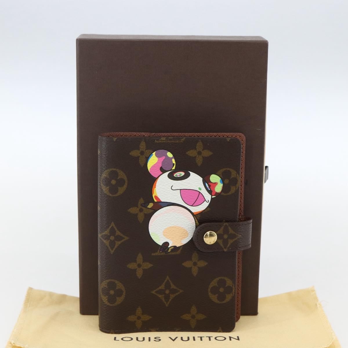 Louis Vuitton Agenda Cover Monogram Panda Brown Canvas Wallets Accessory (Pre-Owned)