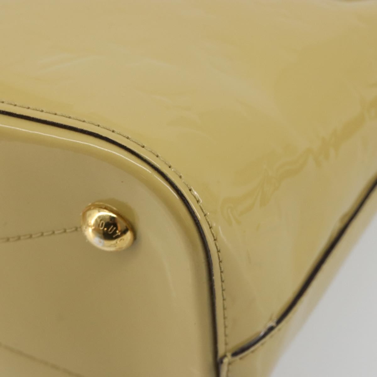 Louis Vuitton Montebello Handbag Monogram Vernis Beige Patent_Leather Handbag (Pre-Owned)