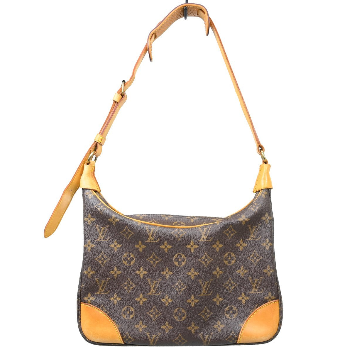 Louis Vuitton Boulogne Handbag Monogram Canvas Brown Canvas Shoulder Bag Bag (Pre-Owned)