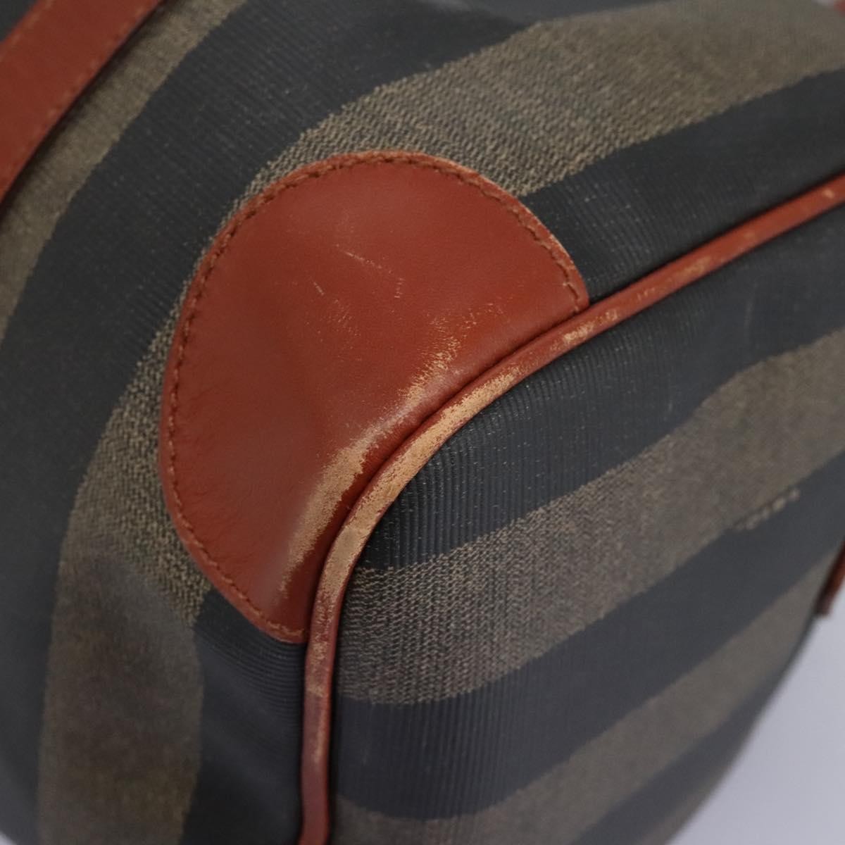 Fendi Vintage Pequin Convertible Boston Bag Coated Canvas Multicolour Canvas Travel Bag Bag (Pre-Owned)